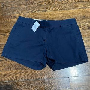J.Crew 100% cotton blue shorts NWT size 6